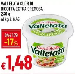 IperFamila Vallelata cuor di ricotta extra cremosa offerta