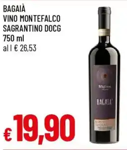 IperFamila Bagaià vino montefalco sagrantino docg offerta