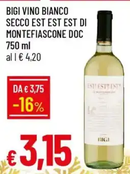 IperFamila Bigi vino bianco secco est est est di montefiascone doc offerta