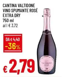 IperFamila Cantina valtidone vino spumante rosé extra dry offerta