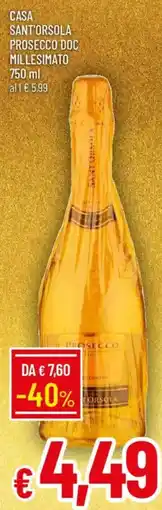 IperFamila Casa sant'orsola prosecco doc millesimato offerta