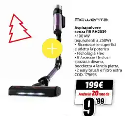 MediaWorld Rowenta Aspirapolvere senza fili RH2039 offerta