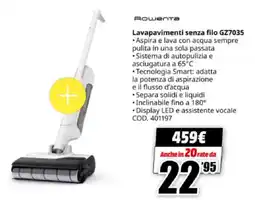 MediaWorld Rowenta Lavapavimenti senza filo GZ7035 offerta