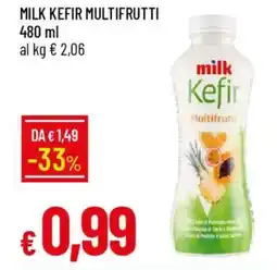 IperFamila Milk kefir multifrutti offerta