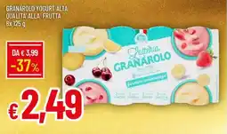 IperFamila Granarolo yogurt alta qualita' alla frutta offerta