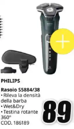 MediaWorld PHILIPS Rasoio S5884/38 offerta