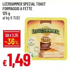 IperFamila Leerdammer special toast formaggio a fette offerta
