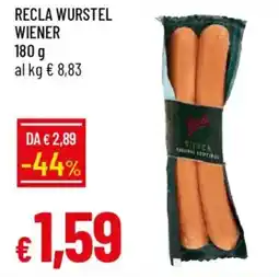 IperFamila Recla wurstel wiener offerta