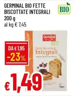 IperFamila Germinal bio fette biscottate integrali offerta