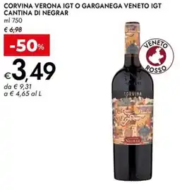 Bennet Corvina verona igt o garganega veneto igt CANTINA DI NEGRAR offerta