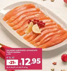 Bennet Salmone norvegese affumicato taglio sashimi offerta
