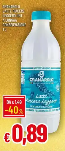 IperFamila Granarolo latte piacere leggero uht a lunga a conservazione offerta