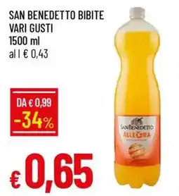 IperFamila San benedetto bibite offerta