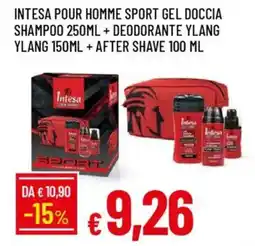 IperFamila Intesa pour homme sport gel doccia offerta