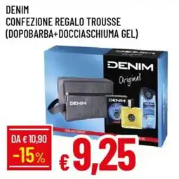 IperFamila Denim confezione regalo trousse (dopobarba+docciaschiuma gel) offerta