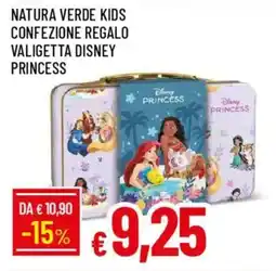 IperFamila Natura verde kids confezione regalo valigetta disney princess offerta