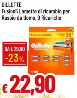 IperFamila GILLETTE Fusion5 Lamette di ricambio per Rasoio da Uomo, 9 Ricariche offerta
