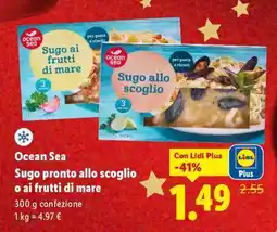 Lidl Ocean Sea Sugo pronto allo scoglio o ai frutti di mare offerta