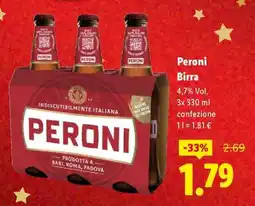 Lidl Peroni Birra offerta