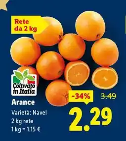 Lidl Arance offerta