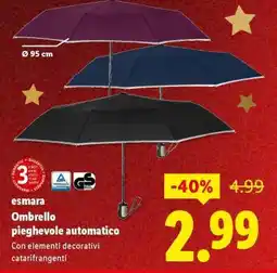 Lidl esmara Ombrello pieghevole automatico offerta