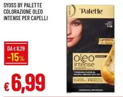 IperFamila Syoss by palette colorazione oleo intense per capelli offerta