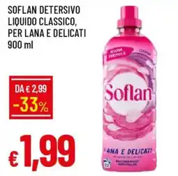 IperFamila Soflan detersivo liquido classico, per lana e delicati offerta