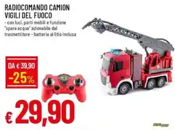 IperFamila Radiocomando camion vigili del fuoco offerta