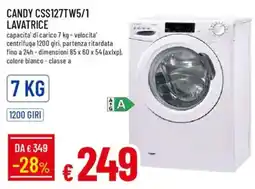 IperFamila CANDY CSS127TW5/1 LAVATRICE offerta