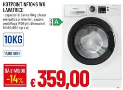 IperFamila HOTPOINT NF1046 WK LAVATRICE offerta