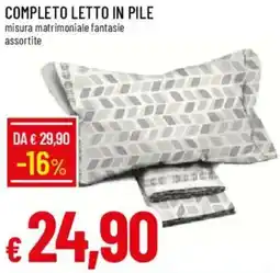 IperFamila Completo letto in pile offerta