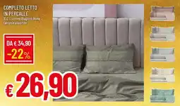 IperFamila Completo letto in percalle offerta