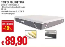 IperFamila Topper poliuretano offerta