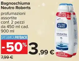 Carrefour Bagnoschiuma Neutro Roberts offerta