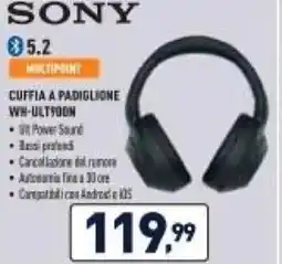 Unieuro SONY Cuffi a Padiglione offerta