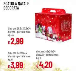 IperFamila Scatola natale decorata offerta