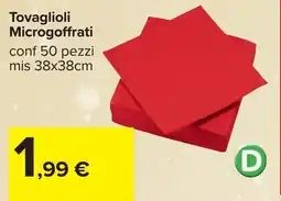 Carrefour Tovaglioli Microgoffrati offerta