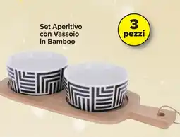 Carrefour Set Aperitivo con Vassoio in Bamboo offerta