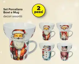 Carrefour Set Porcellana Bowl e Mug 2 pezzi offerta