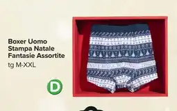 Carrefour Boxer Uomo Stampa Natale Fantasie offerta