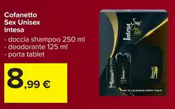 Carrefour Cofanetto Sex unisex Intesa shampoo,deodorante offerta