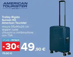 Carrefour Trolley Rigido Sunset Hill American Tourister offerta