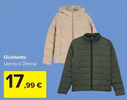 Carrefour Giubbotto Uomo e Donna offerta