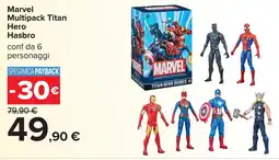 Carrefour Marvel Multipack Titan Hero Hasbro offerta