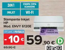 Carrefour Stampante Inkjet HP Mod. ENVY 6120E offerta