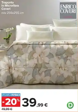 Carrefour Trapunta in Microfibra Coveri offerta