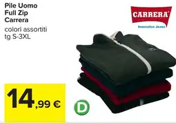 Carrefour CARRERA Pile Uomo Full Zip Carrera offerta