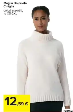 Carrefour Maglia Dolcevita Ciniglia offerta