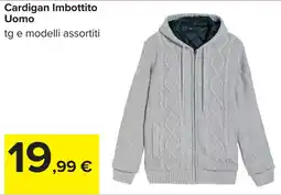Carrefour Cardigan Imbottito Uomo offerta