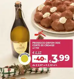Bennet Prosecco grifon doc corte de cremise offerta